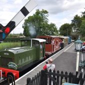 Heritage train at rural station