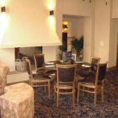 Cozy dining room with table and chairs