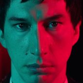 Dramatic red and blue lighting portrait