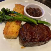 Gourmet steak and veggie platter