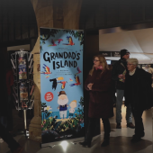 Theatergoers at Grandad's Island event