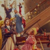 Victorian-themed party celebration