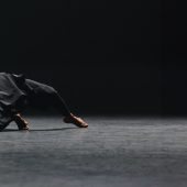Contemporary dance, performer in motion